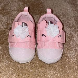 Carter’s Infant Unicorn Crib Shoes (3-6 mo) New Never Worn